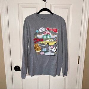 FRIENDS TV Show Graphic Icons Long Sleeve Tee ☕️